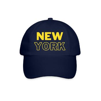 New York – Bold Yellow Lettering Design - Baseball Cap - blue/blue - Front