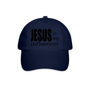 Jesus is my Influencer Christian Boys Girl - Baseball Cap - blue/blue - Front