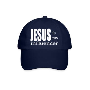 Jesus is my Influencer Christian Boys Girl - Baseball Cap - blue/blue - Front