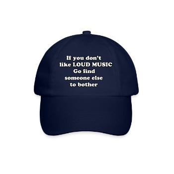 Quote Loud music - Baseball Cap - blue/blue - Front
