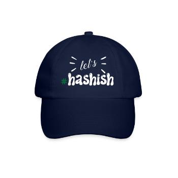 Let's Hash Typography Pattern - Baseball Cap - blue/blue - Front