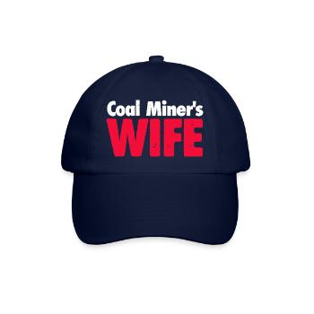 Cadeau de femme de mineur de charbon - Casquette classique - bleu/bleu - Devant