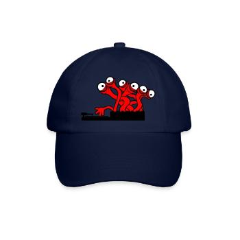 3 DJ Party Eyes Monster Alien Alien Horror - Baseball Cap - blue/blue - Front