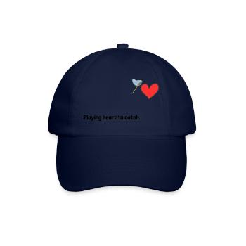 Playing heart to catch. - Baseball Cap - blue/blue - Front