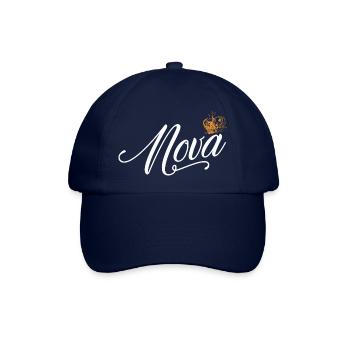 Nova Name für Frauen Kinder Kleinkinder - Nova Custom - Baseballkappe - Blau/Blau - Vorne