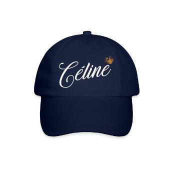 Celine Custom Name for Women Kids Toddlers - - Baseball Cap - blue/blue - Front