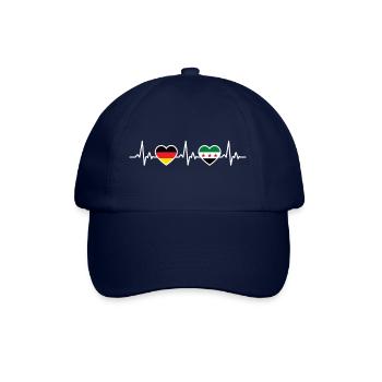 Syrie Allemagne Heartbeat Drapeau Syriens - Casquette classique - bleu/bleu - Devant