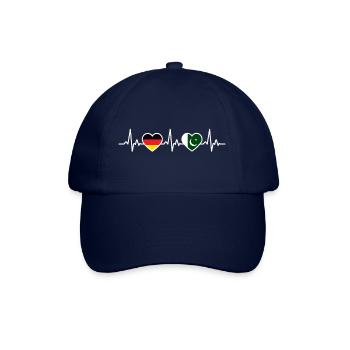 Pakistan Germany Heartbeat Flag Pakistani - Baseball Cap - blue/blue - Front