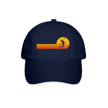 Joueurs de volley-ball Retro Sunrise - Casquette classique - bleu/bleu - Devant