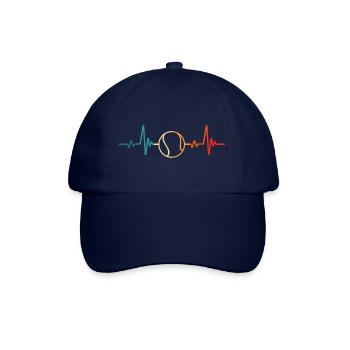 Tennis Heartbeat Tennis Rackets Tennis Game - Baseball Cap - blue/blue - Front