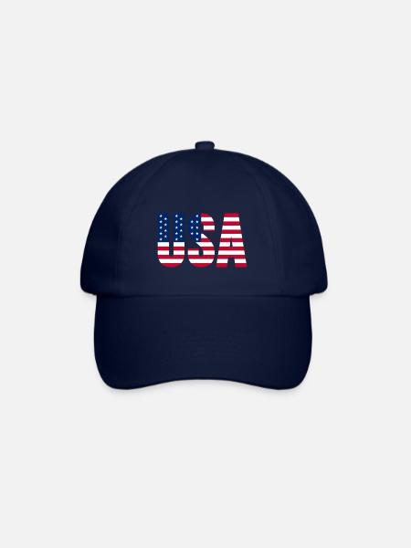 États-Unis Amérique Américain - Casquette classique - bleu/bleu