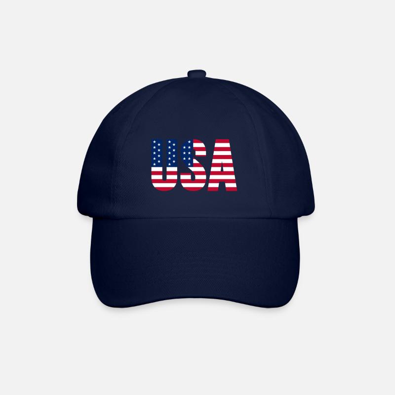 États-Unis Amérique Américain - Casquette classique - bleu/bleu