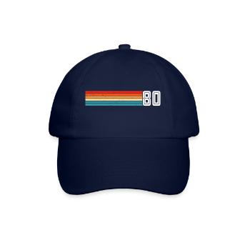 Retro 1980's t-shirt 80 vintage 1980's - Baseball Cap - blue/blue - Front