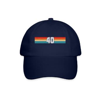 40 years retro 40th birthday - Baseball Cap - blue/blue - Front