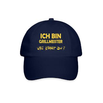 Grillmeister als Job - Baseballkappe - Blau/Blau - Vorne