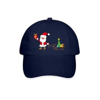 Weihnachtsmann - Baseballkappe - Blau/Blau - Vorne