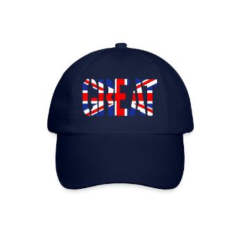 Großbritannien Flagge, britische Flagge, der Union - Baseballkappe - Blau/Blau - Vorne