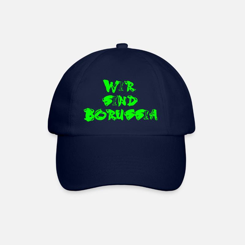 Wir sind BMG in grün - Baseballkappe - Blau/Blau