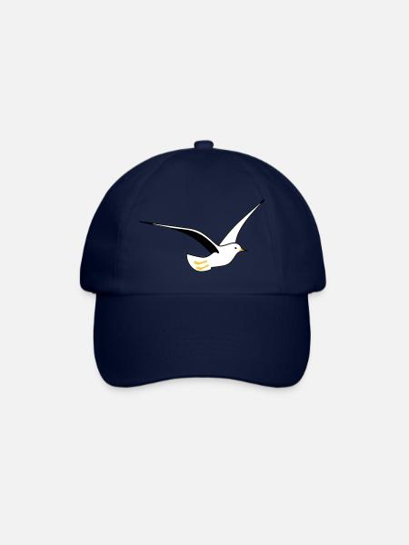 Möwe in deinen Farben - Baseballkappe - Blau/Blau