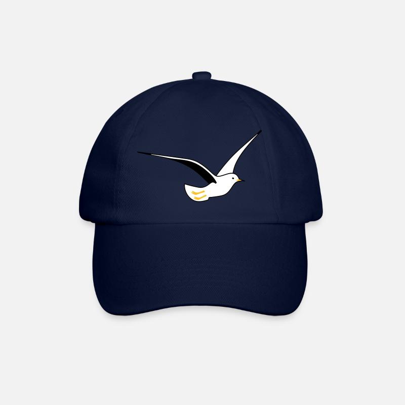 Möwe in deinen Farben - Baseballkappe - Blau/Blau
