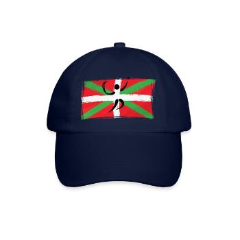 Basque flag pelota -france Basque country basquais - Baseball Cap - blue/blue - Front