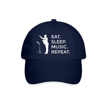Musique Musique Dicton Faire des musiciens de musique Professeurs de musique - Casquette classique - bleu/bleu - Devant