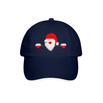 Peeping Santa - Baseball Cap - blue/blue - Front
