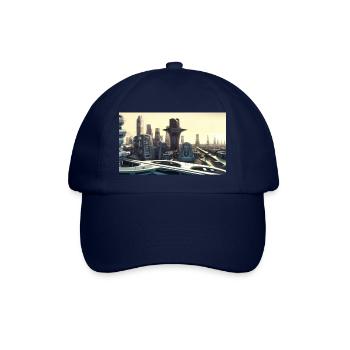 Ville du futur - Casquette classique - bleu/bleu - Devant