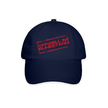 Offiziell im Ruhestand - Baseballkappe - Blau/Blau - Vorne