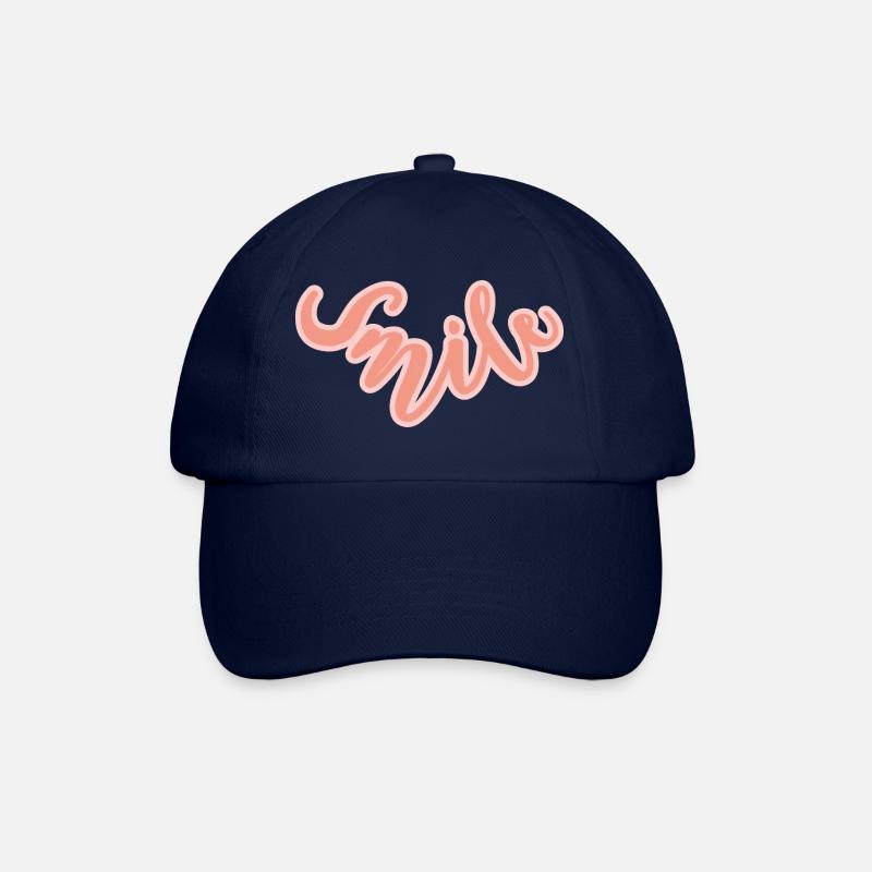 smile - Baseballkappe - Blau/Blau