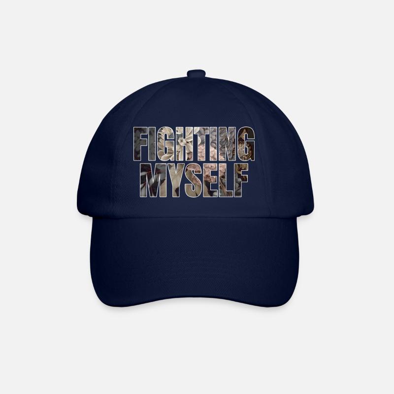 Me battre contre moi cadeau - Casquette classique - bleu/bleu