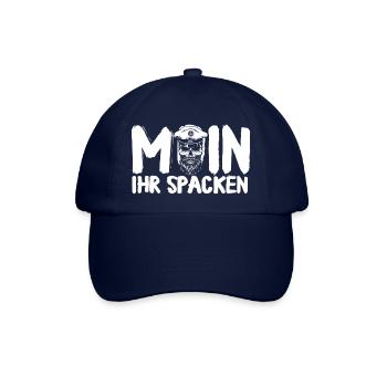 Moin ihr Spacken Norddeutschland Norddeutsches - Baseballkappe - Blau/Blau - Vorne