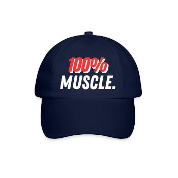 100 % Muscle. - Baseballkappe - Blau/Blau - Vorne
