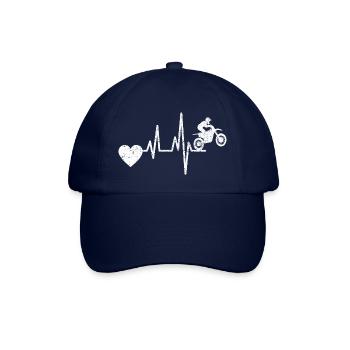Motorcycle Motorcyclist Motorcross Motorcycle Fan - Baseball Cap - blue/blue - Front