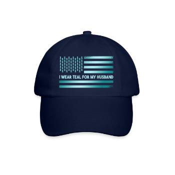 Je porte du sarcelle pour mon mari - Casquette classique - bleu/bleu - Devant