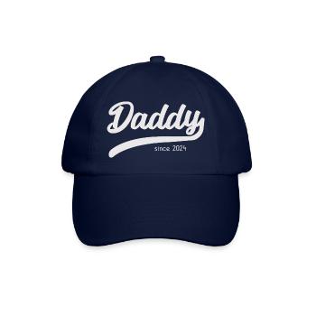 Papa depuis 2024 - T-shirt de papa élégant - Casquette classique - bleu/bleu - Devant