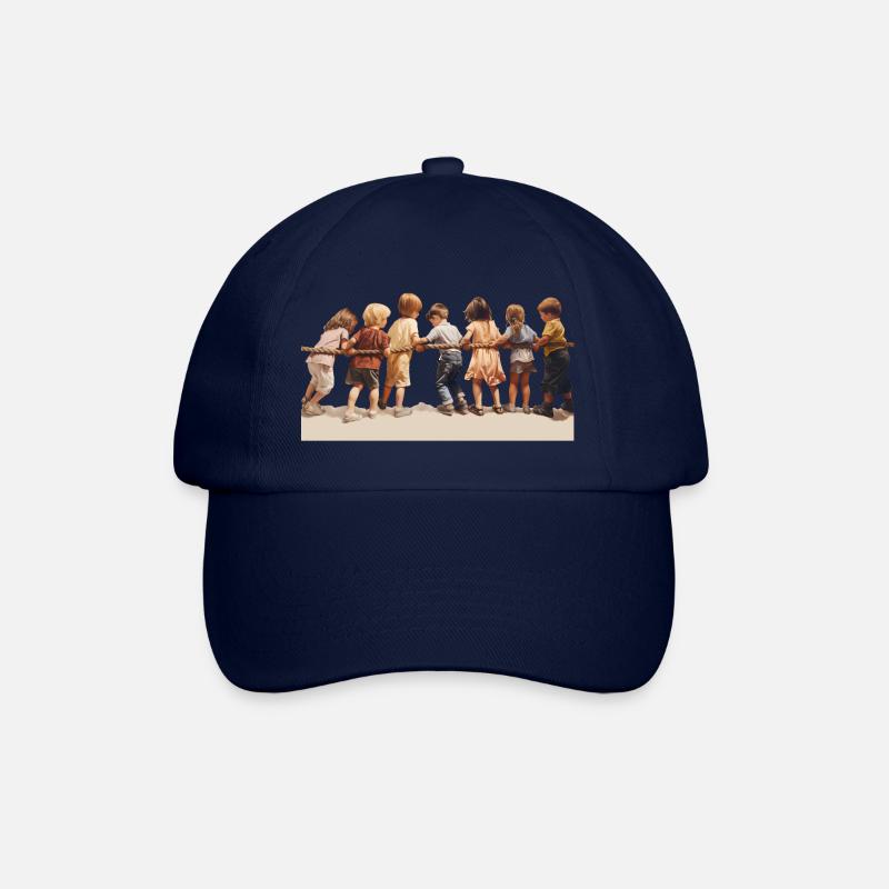 Tug-of-war is a social game - Baseball Cap - blue/blue