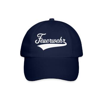 Feuerwehr (Feuerwehrmann / Feuerwehrfrau / White) - Baseballkappe - Blau/Blau - Vorne