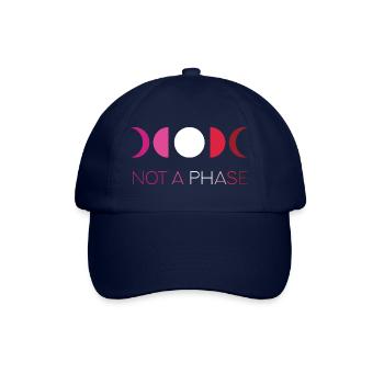 LGBTQ Pride Month - Not a Phase - Lesbian - Baseball Cap - blue/blue - Front