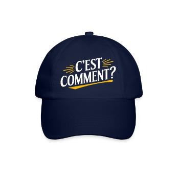 C'est comment ? - Casquette classique - bleu/bleu - Devant