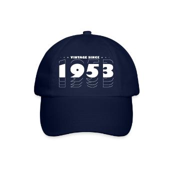 Vintage Bold Hommage à 1953 - Célébrer le 72ème - Casquette classique - bleu/bleu - Devant