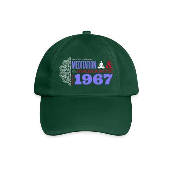 Zeitlose Vibes seit 1967 - 58 Jahre jung - Baseballkappe - Flaschengrün - Vorne