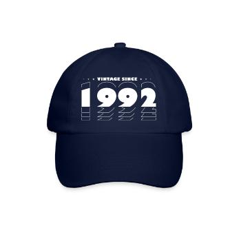 Vintage Timeless Style von 1992 - 33. Geburtstag - Baseballkappe - Blau/Blau - Vorne