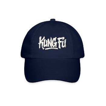 Kung Fu Handschrift Graffiti - Baseballkappe - Blau/Blau - Vorne