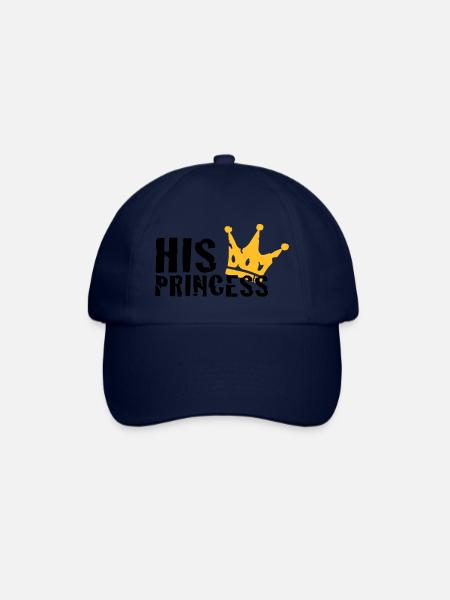 His Princess - Baseball Cap - blue/blue