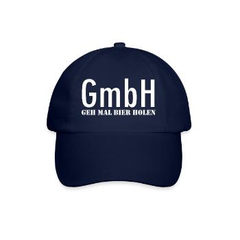 GmbH - Geh mal Bier holen - Baseballkappe - Blau/Blau - Vorne