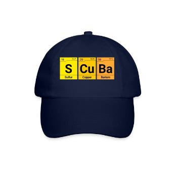 Scuba diver chemical elements - Baseball Cap - blue/blue - Front