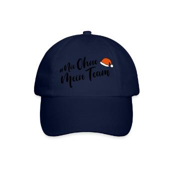 nie ohne mein team weihnachten - Baseballkappe - Blau/Blau - Vorne