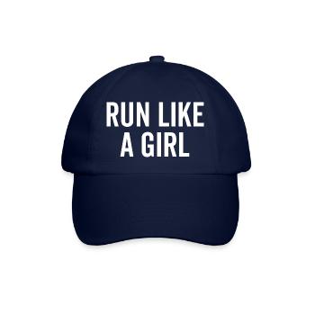 Run Like a Girl - Baseball Cap - blue/blue - Front