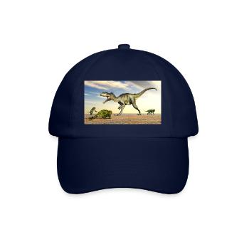 Megalosaurus und Doliosauriscus - Baseballkappe - Blau/Blau - Vorne